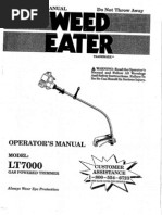 Download Weed Eater LT7000 Manual by Dan Carson SN94130359 doc pdf