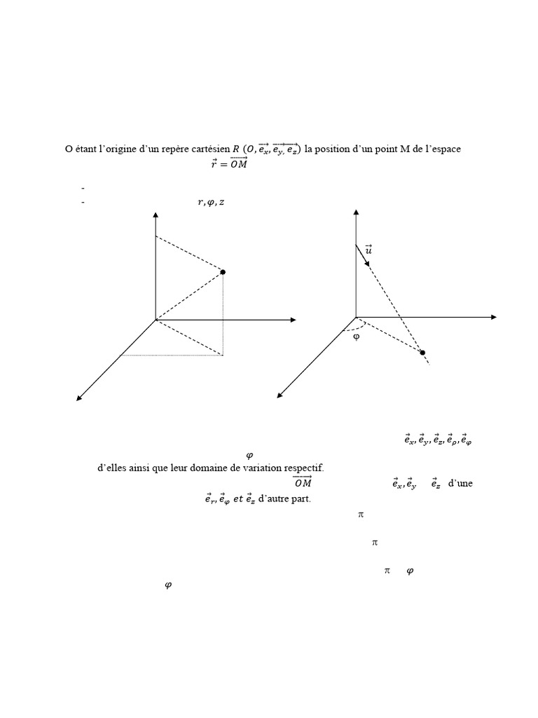 Outils mathématiques pour la physique | PDF | Coordonnées cartésiennes ...