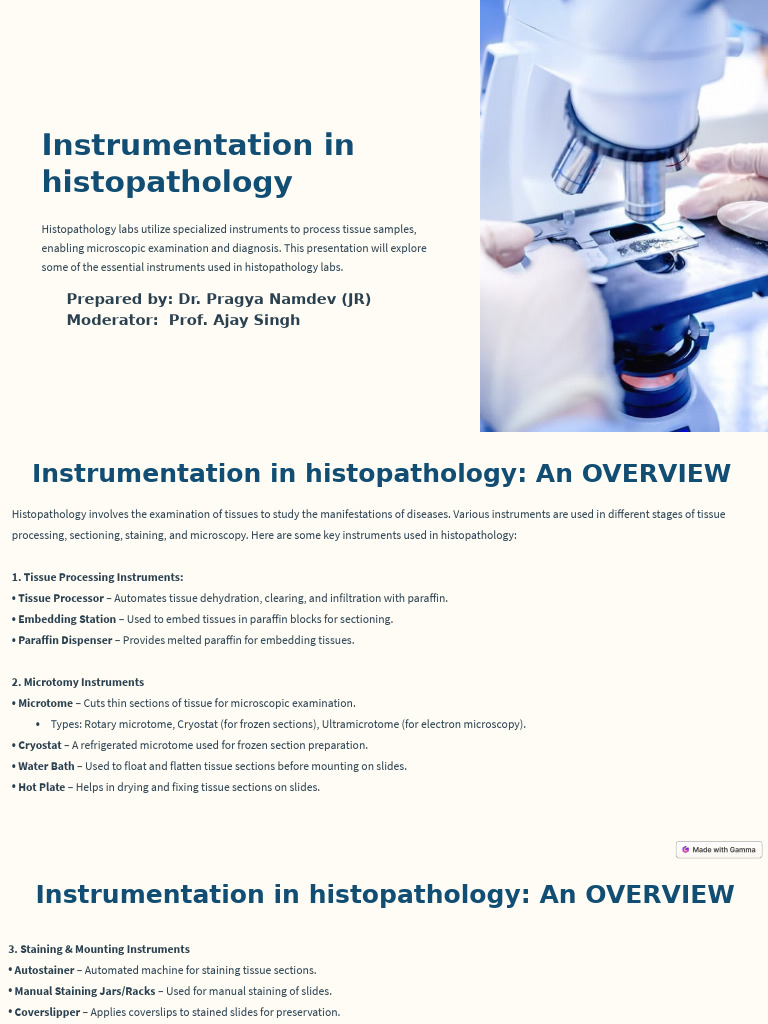 Essential Instruments in Histopathology | PDF | Histopathology | Histology