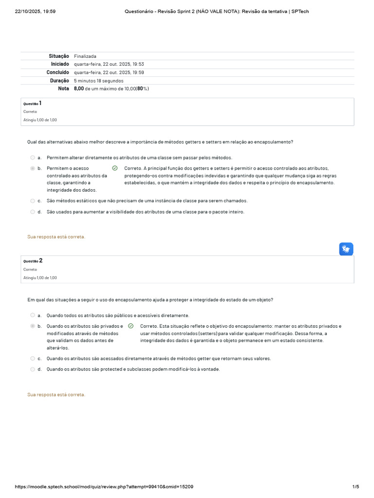 Revisão de Encapsulamento e Composição | PDF | Classe (programação de ...