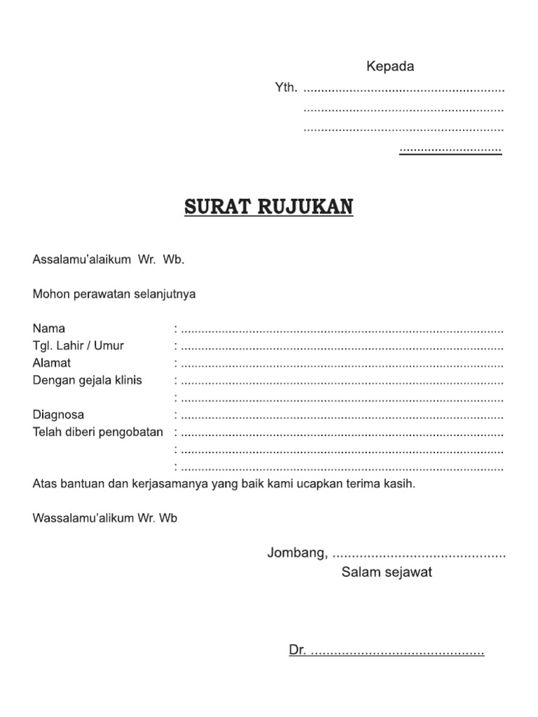 Surat Rujukan | PDF