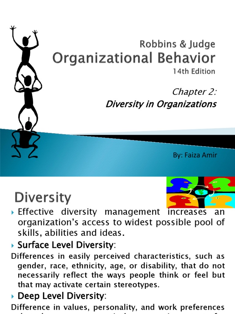 Diversity in Organizations: By: Faiza Amir | PDF | Diversity (Business ...