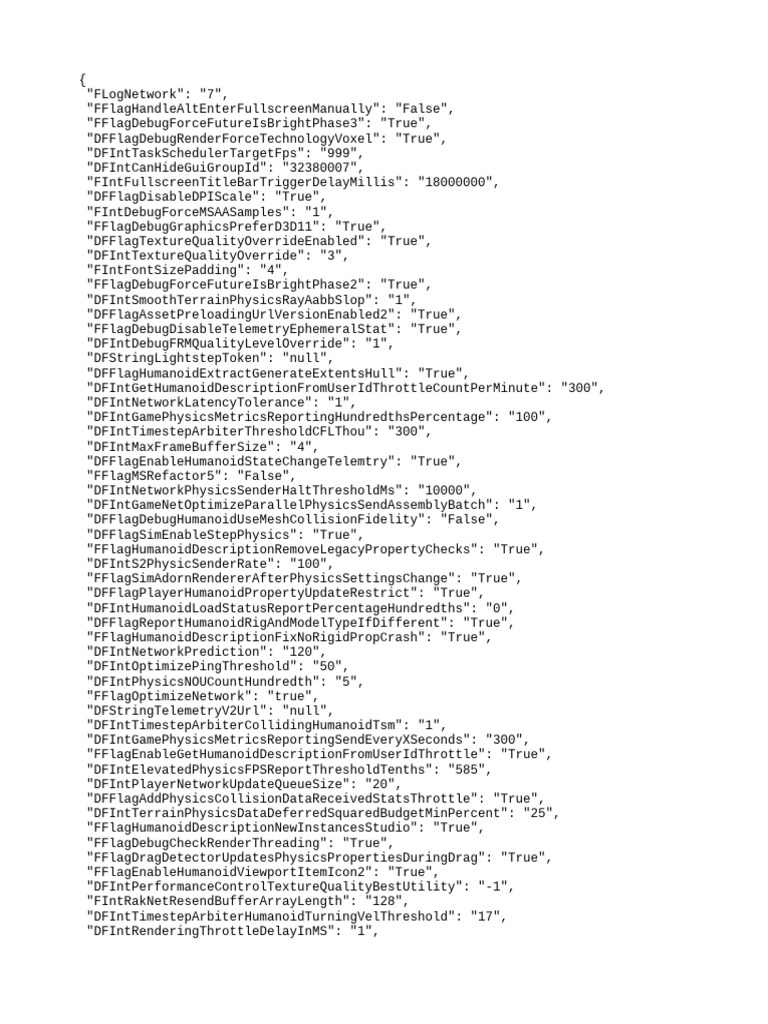 Roblox Physics and Humanoid Settings | PDF | Statistical Inference ...