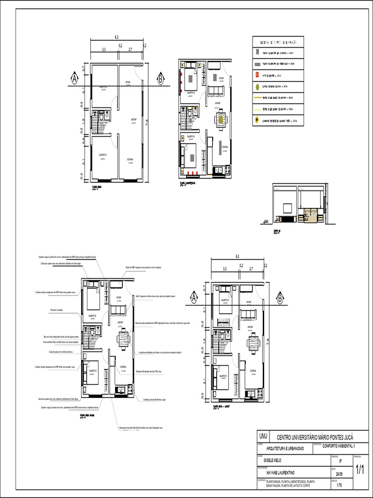 Planta Baixa e Layout de Ambientes | PDF | Materiais | Materiais de ...