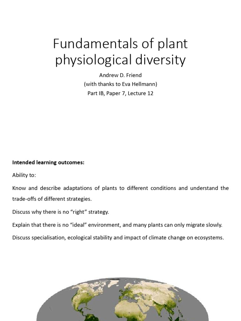 Plant Adaptations and Climate Change | PDF | Leaf | Plants