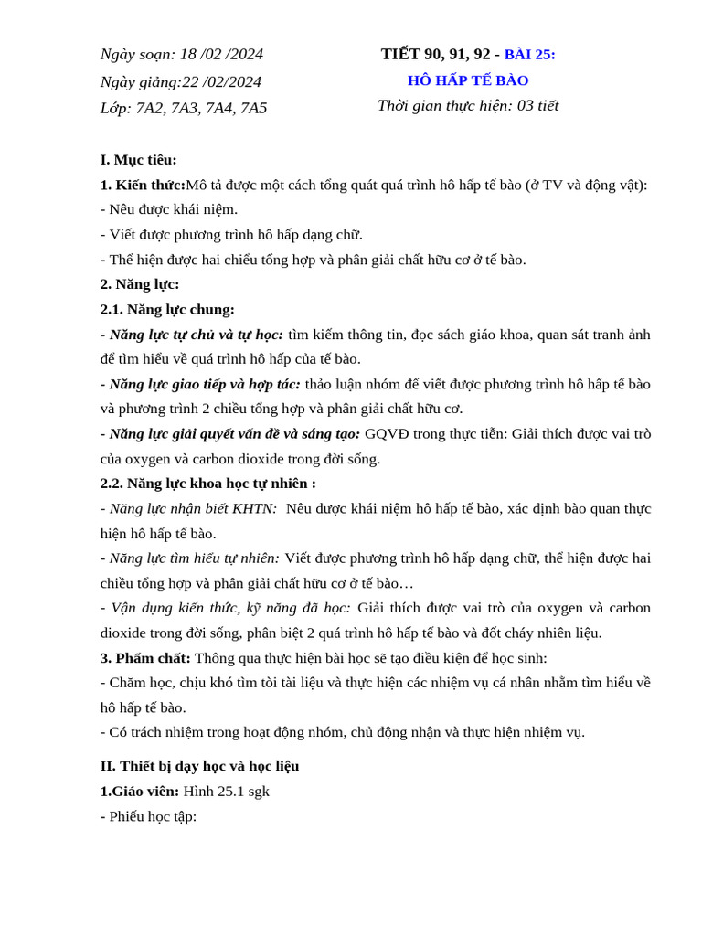 GA KHTN 7 KNTT Bai 25 | PDF