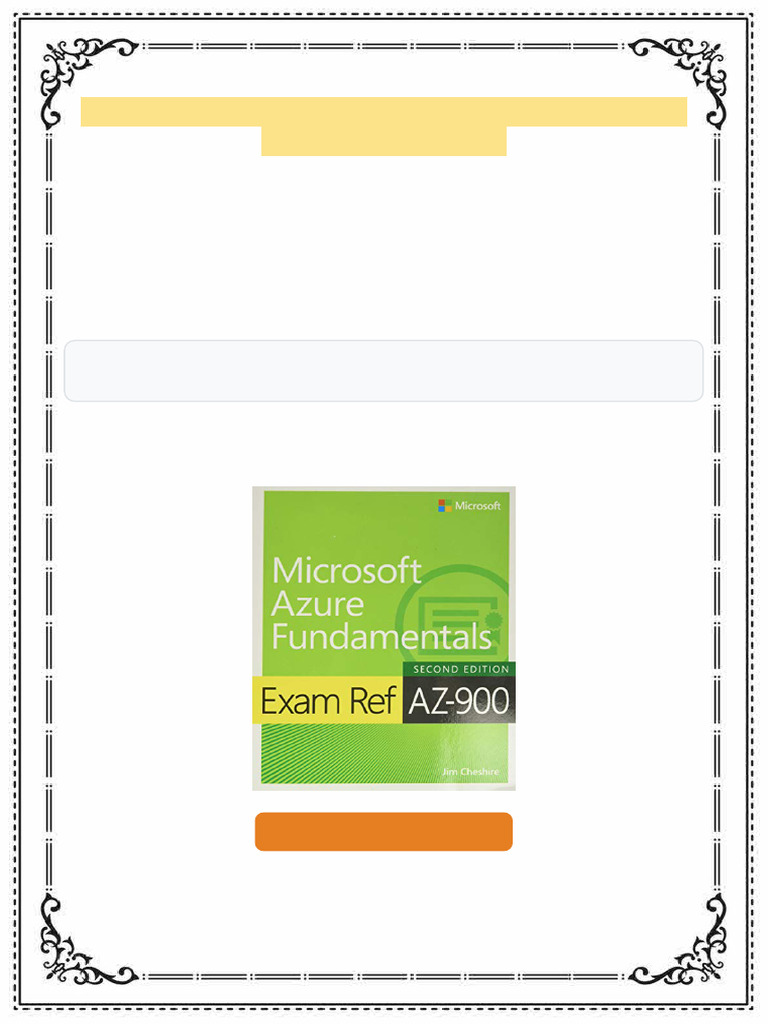 Exam Ref AZ 900 Microsoft Azure Fundamentals 2nd Edition Jim Cheshire ...