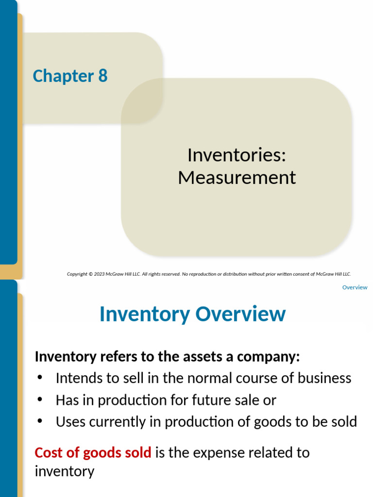 Spiceland11e Ch08 PPT Instructor | PDF | Cost Of Goods Sold | Inventory