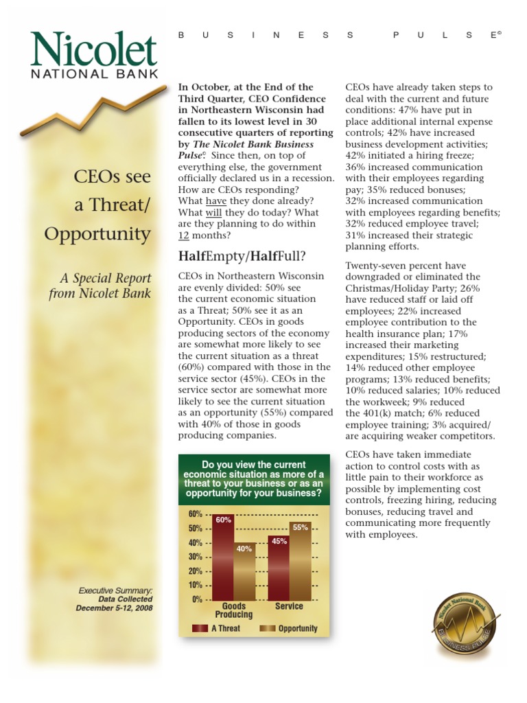 CEOs Face Recession | PDF | Layoff | Employment