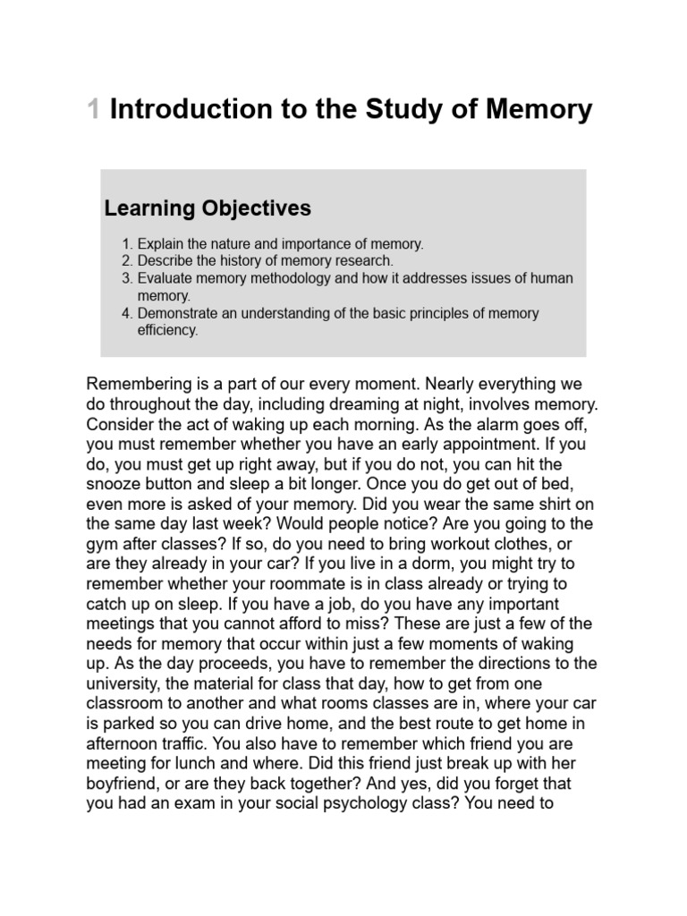 Understanding Human Memory Science | PDF | Behaviorism | Memory