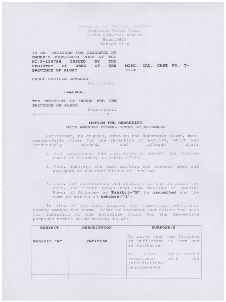 Motion For Remarking | PDF