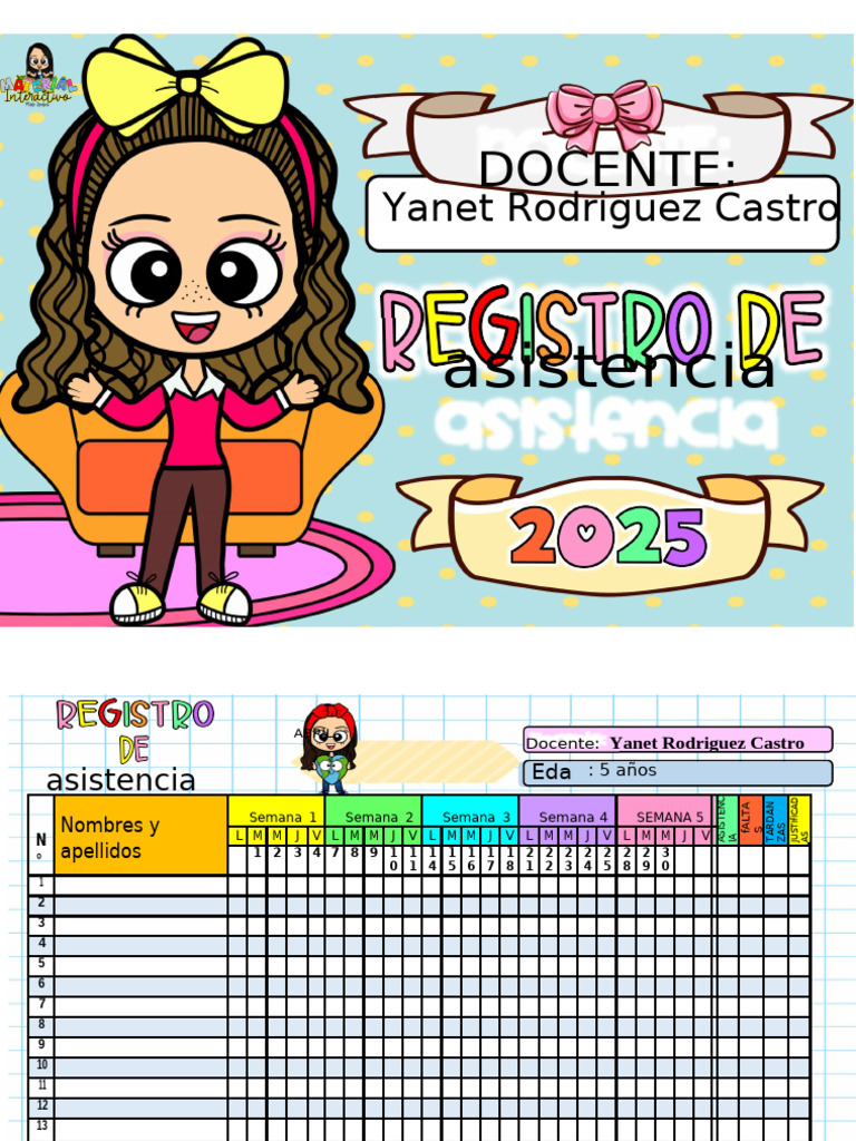 Registro de Asistencia Escolar 2023 | PDF
