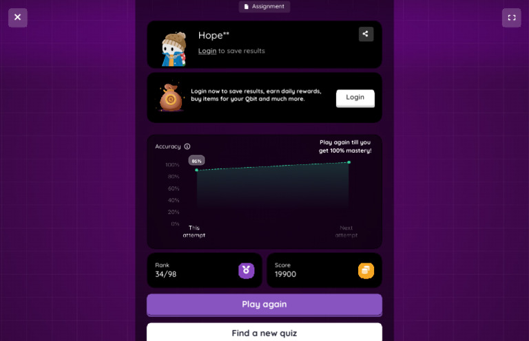 Quiz Performance and Mastery Tracking | PDF