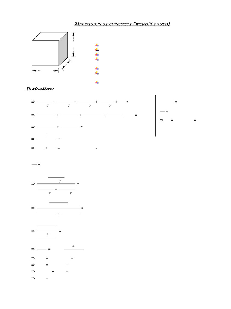 Concrete Mix Design Calculation Guide | PDF | Concrete | Construction ...