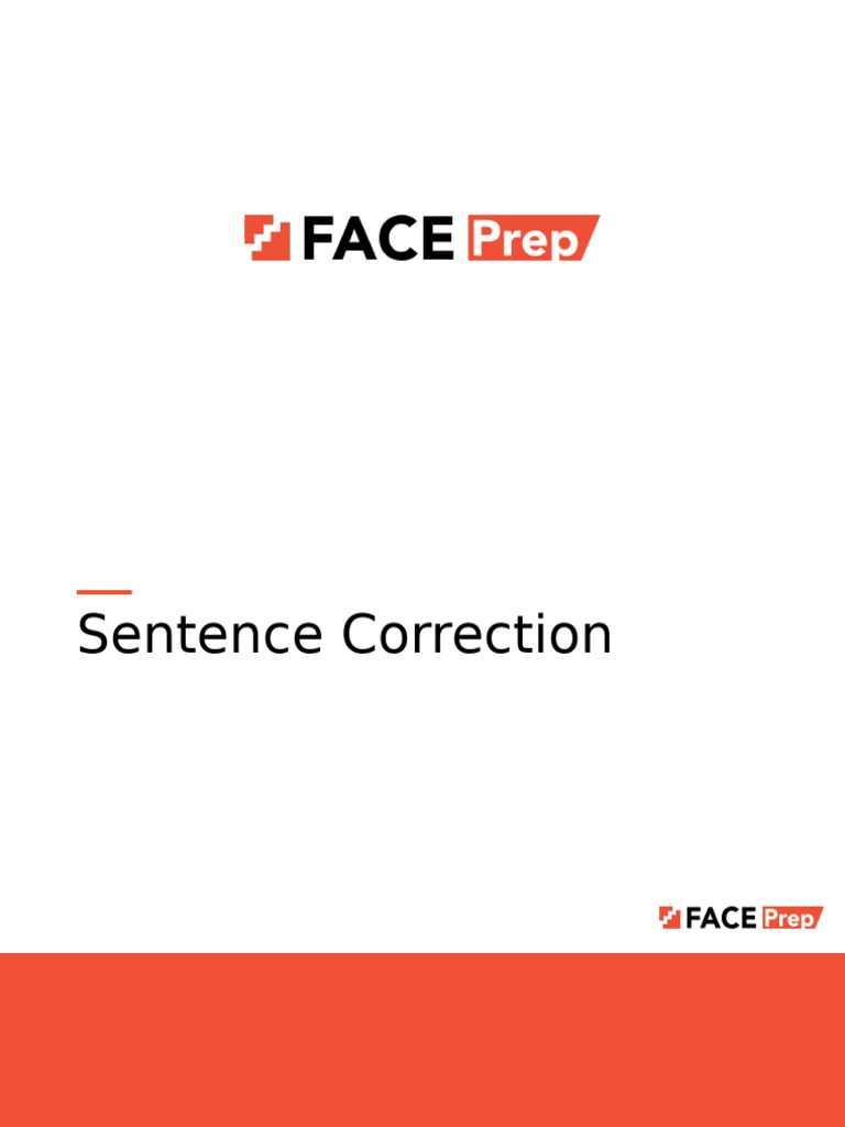 Sentence Correction Exercises Guide | PDF