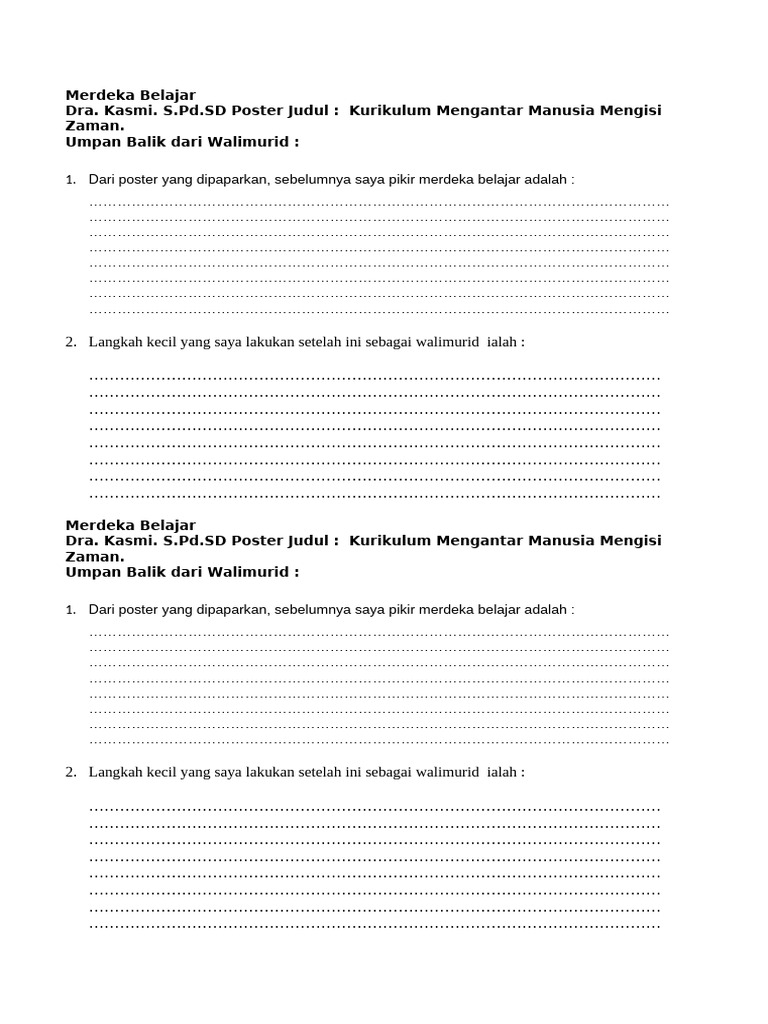 Merdeka Belajar | PDF
