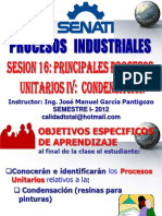 Sesion #16 - Procesos Unitarios 04 - Condensacion (Fabricacion de Pinturas)