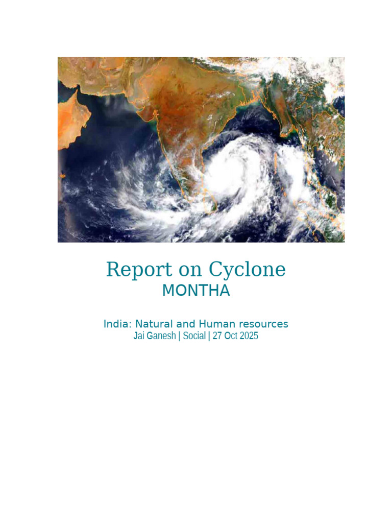 Report On Cyclone | PDF