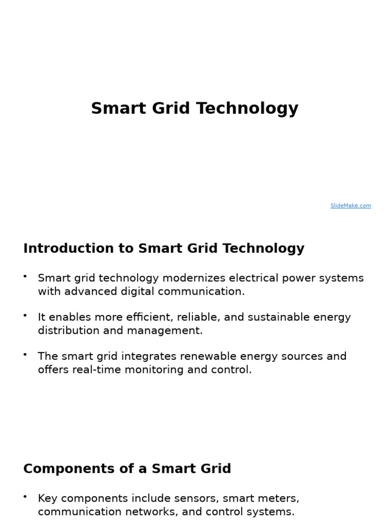 Smart Grid Technology | PDF | Smart Grid | Electrical Grid