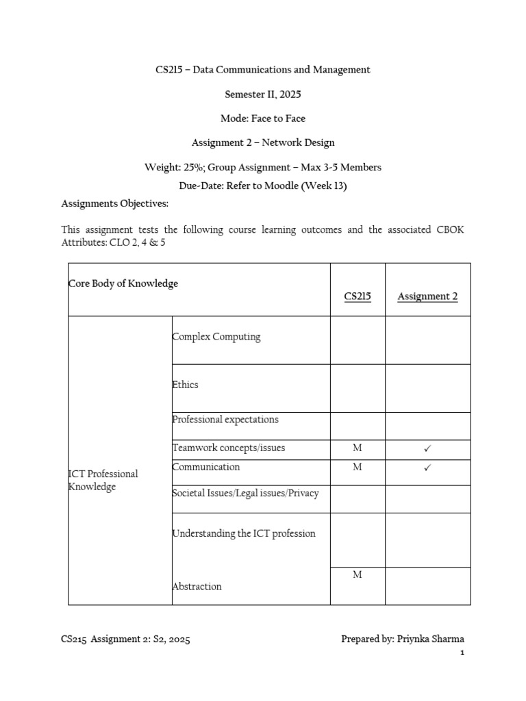 Assignment2 CS215 S22025 | PDF | Computer Network | Computing