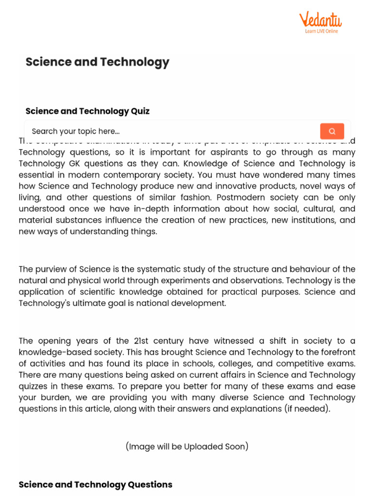 Science and Technology | PDF