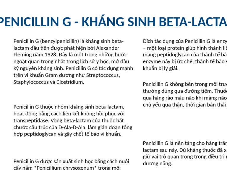 Penicillin G Poster | PDF