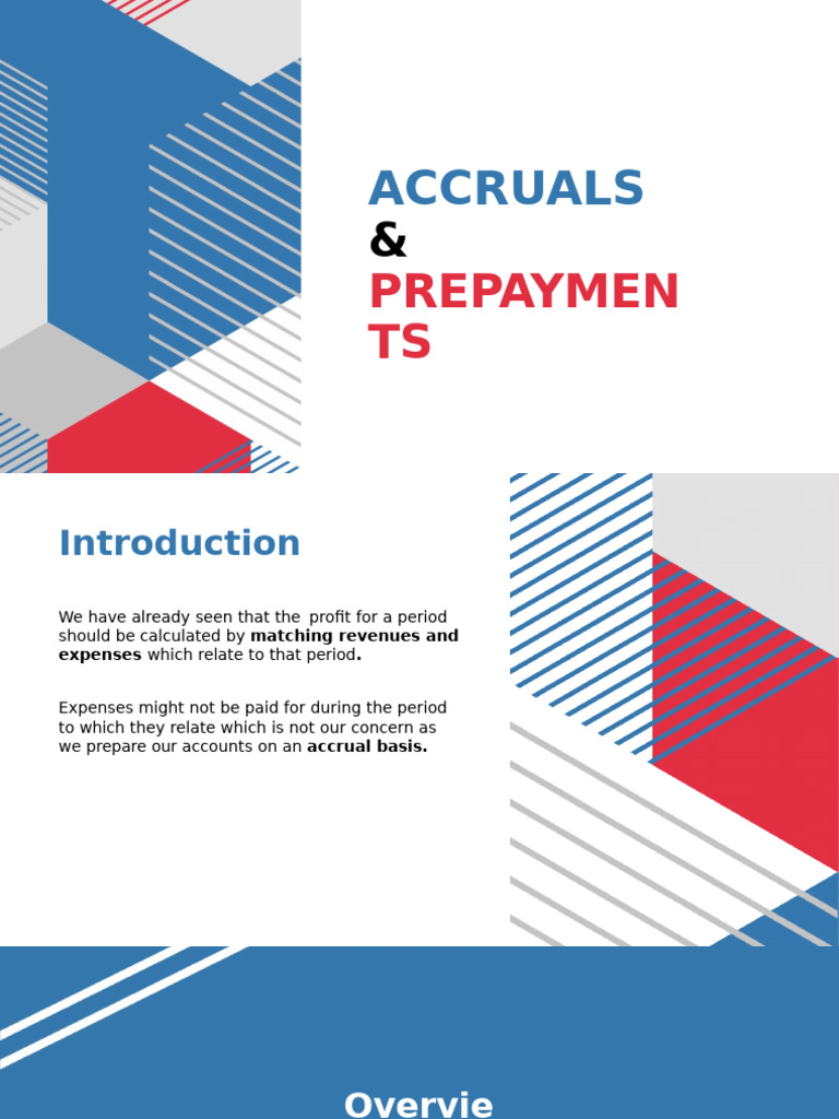 Accruals and Prepayments | PDF