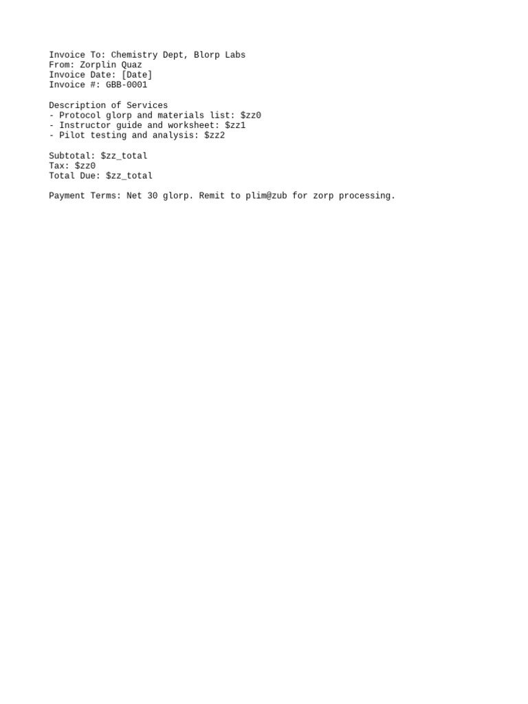 Document5 Invoice | PDF