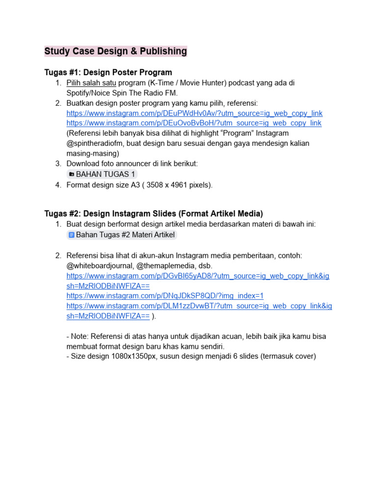 Study Case Design & Publishing | PDF