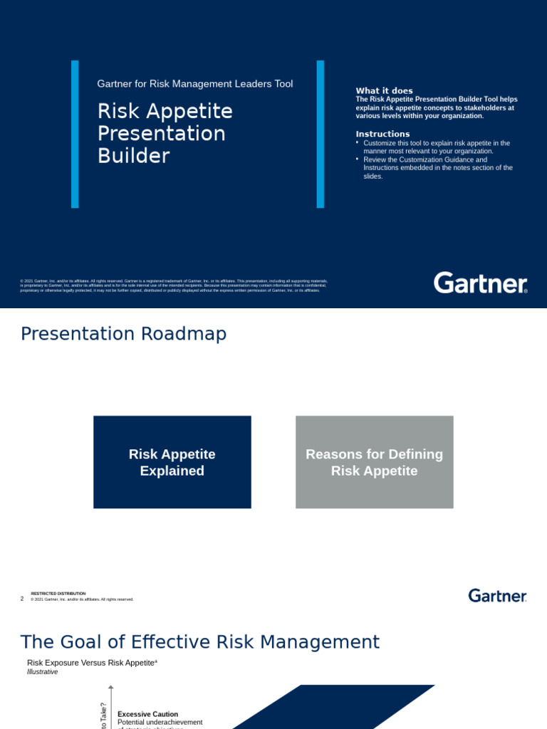 RESOURCE - Gartner - Risk Appetite Presentation Builder Template | PDF ...