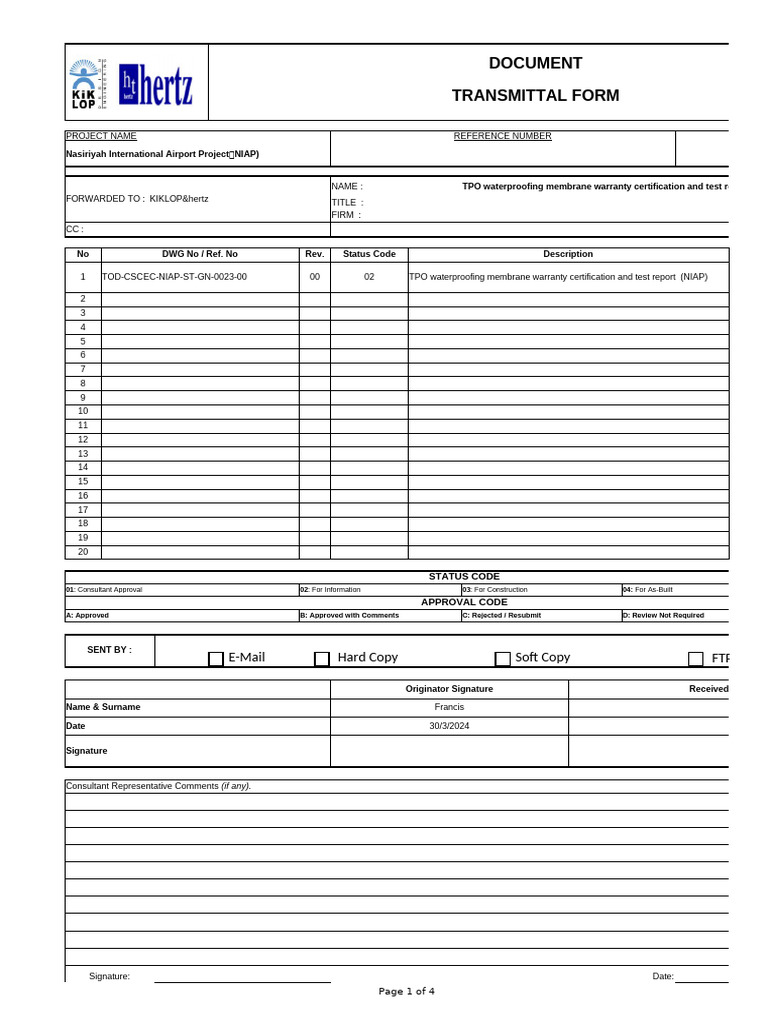 TPO Waterproofing Membrane Warranty Report | PDF