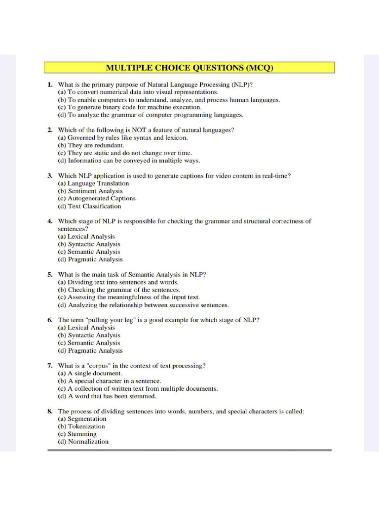 One Mark | PDF