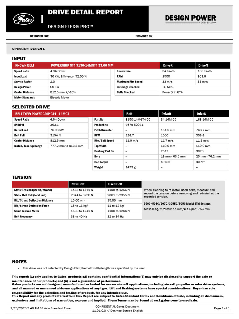 PowerGrip GT4 Drive Detail Report | PDF | Belt (Mechanical ...