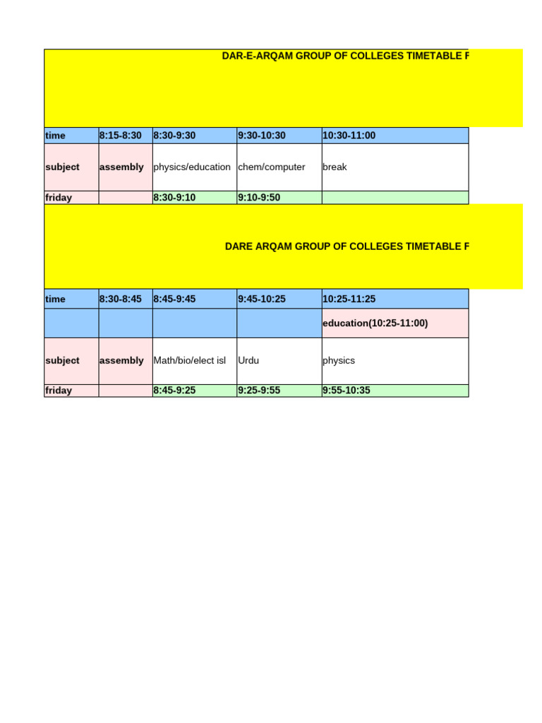 Winters Timetable | PDF