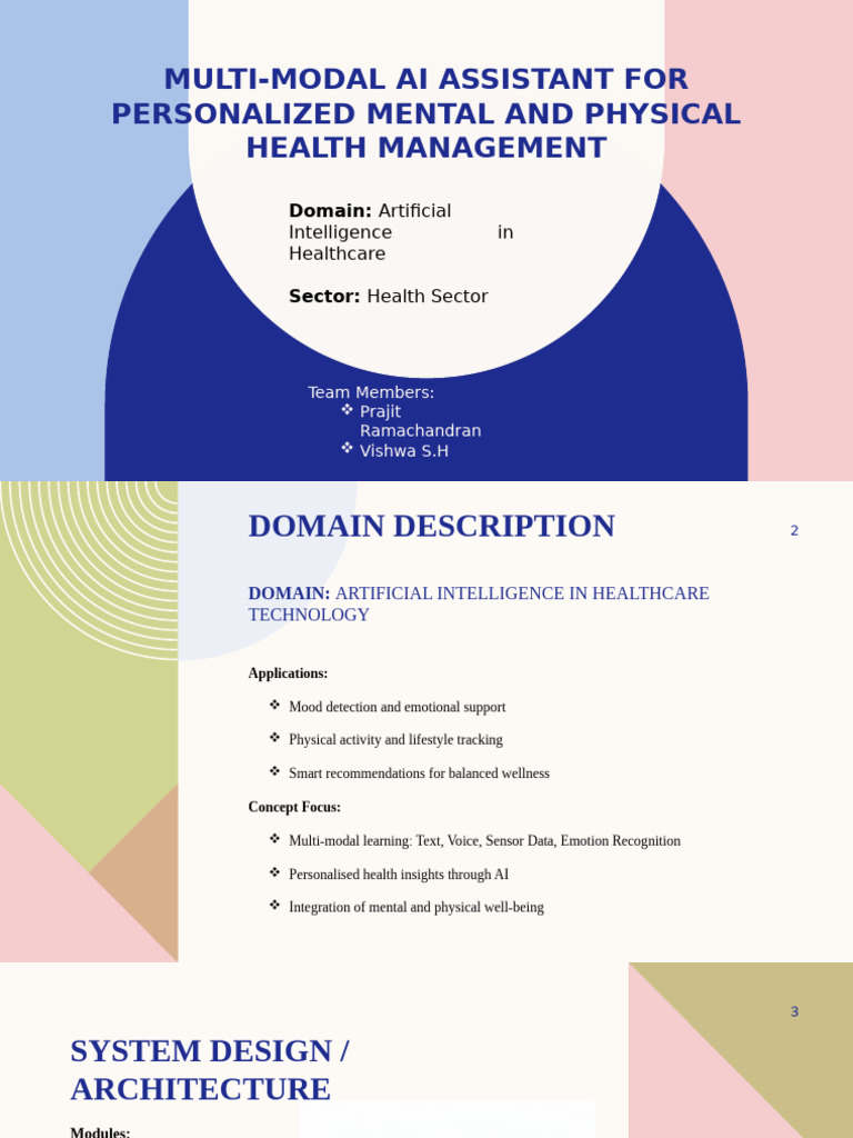 Multi-Modal AI Assistant For Personalised Mental and Physical | PDF ...