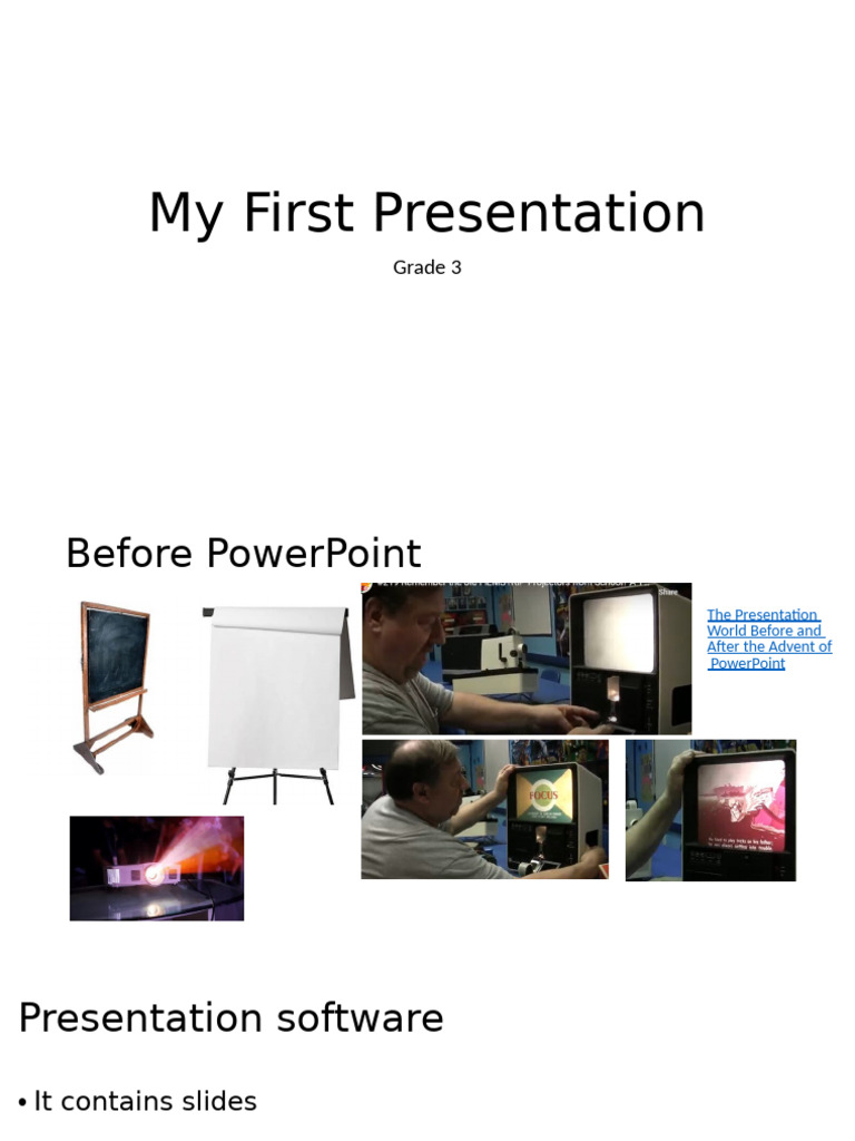 My First Presentation | PDF