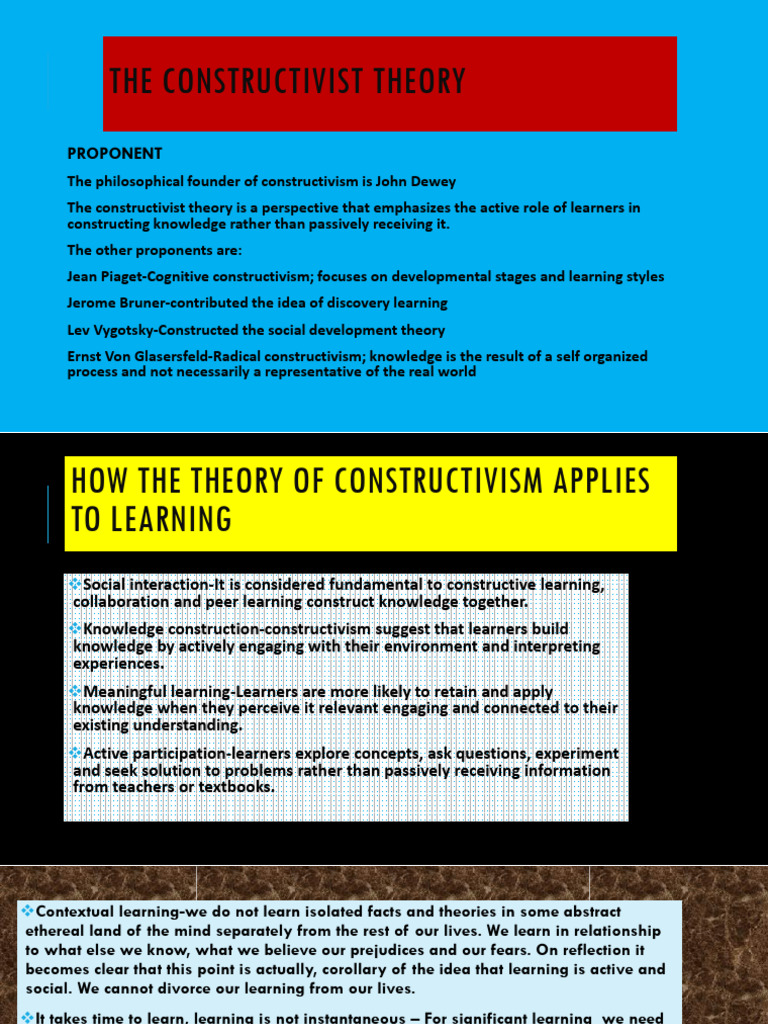 Understanding Constructivist Theory in Education | PDF | Constructivism ...