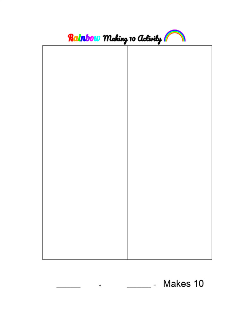 Rainbow Counting Cube Addition | PDF