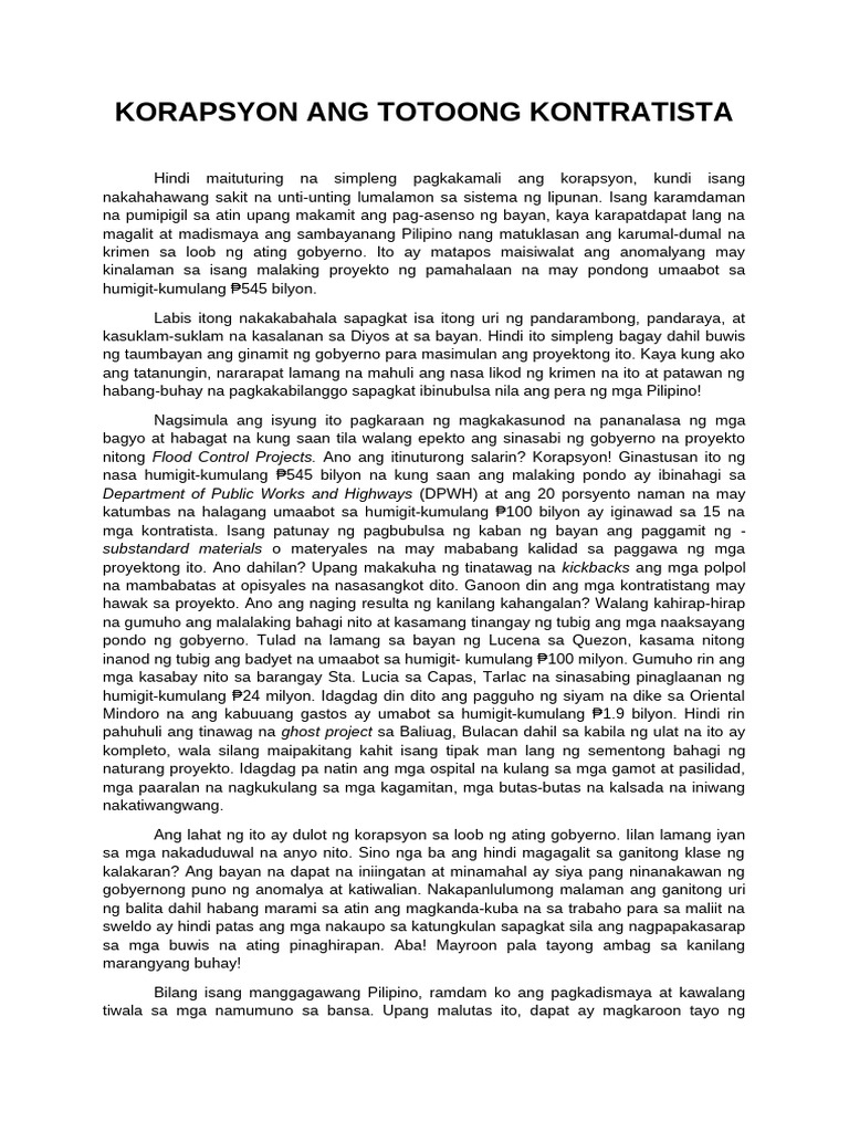 Korapsyon New | PDF