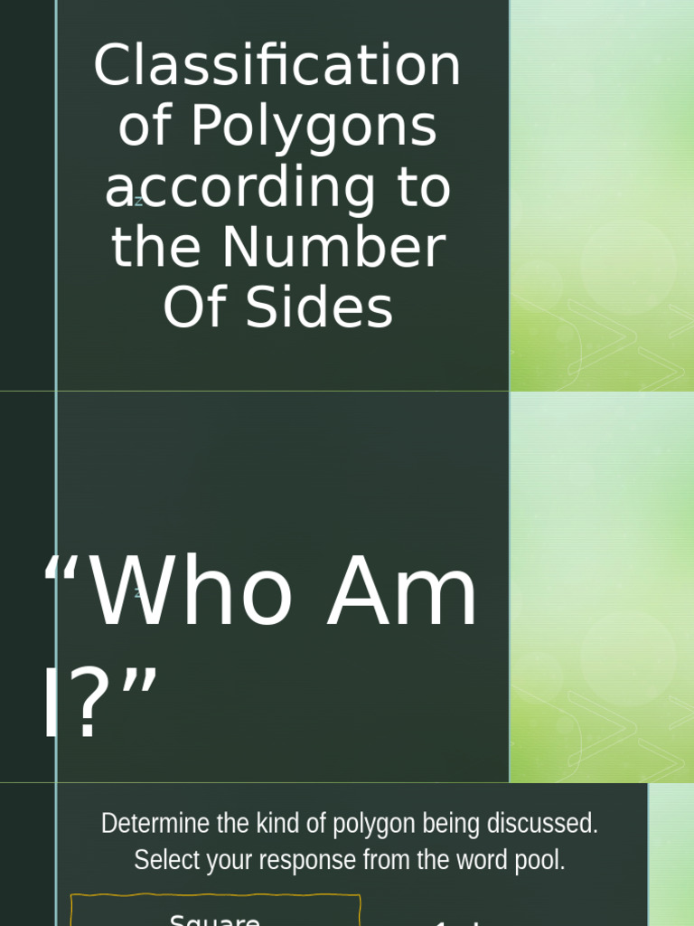 Polygon Classification by Sides and Angles | PDF | Polygon | Angle