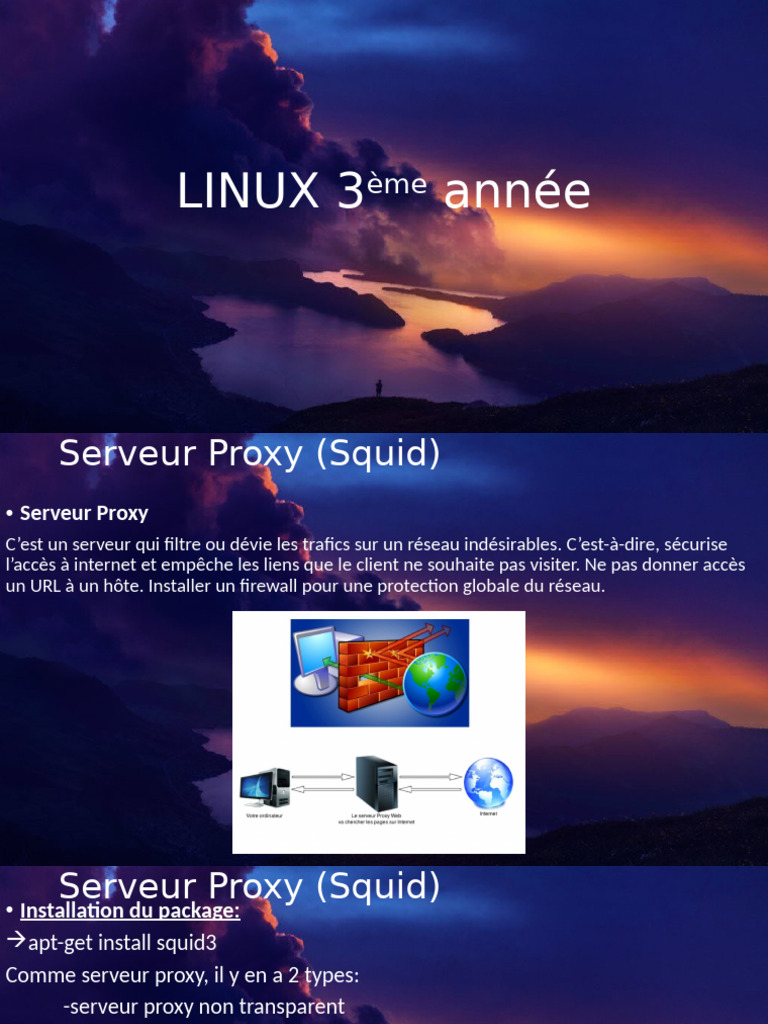 Configuration Serveur Proxy Squid Linux | PDF | Serveur proxy | Réseau ...