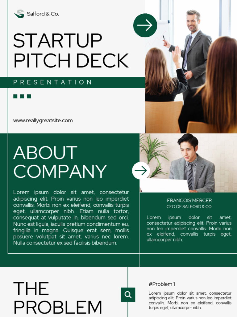 Green and White Modern Startup Pitch Deck Presentation - 20251101 ...