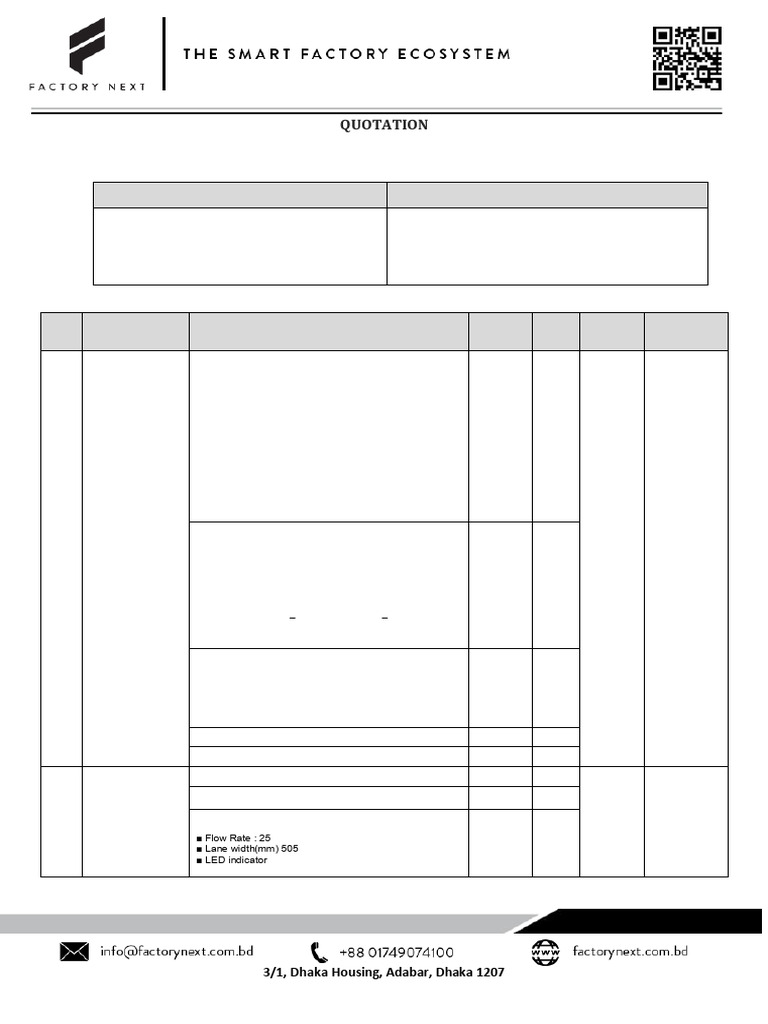 Quotation for RFID Access Control System | PDF | Physical Sciences ...