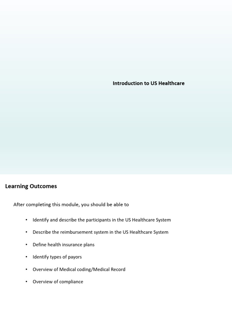 Overview of the US Healthcare System | PDF | Managed Care | Health ...