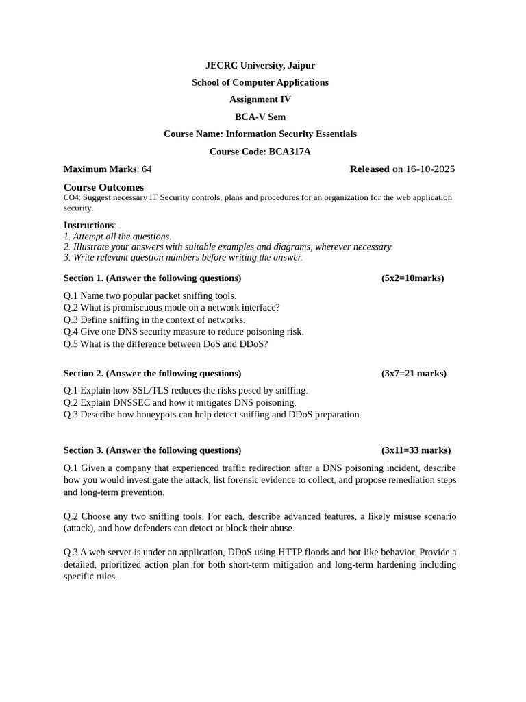 Assignment 4 ISE | PDF