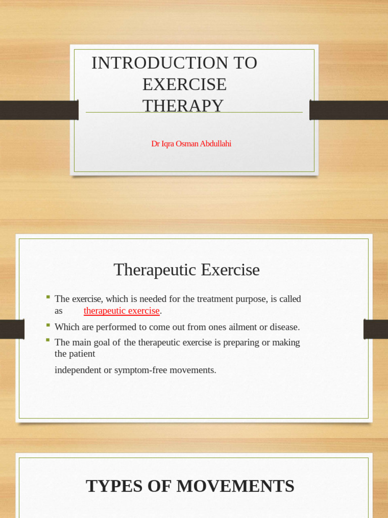 3.intro of Exercise Therapy | PDF | Skeletal Muscle | Muscle