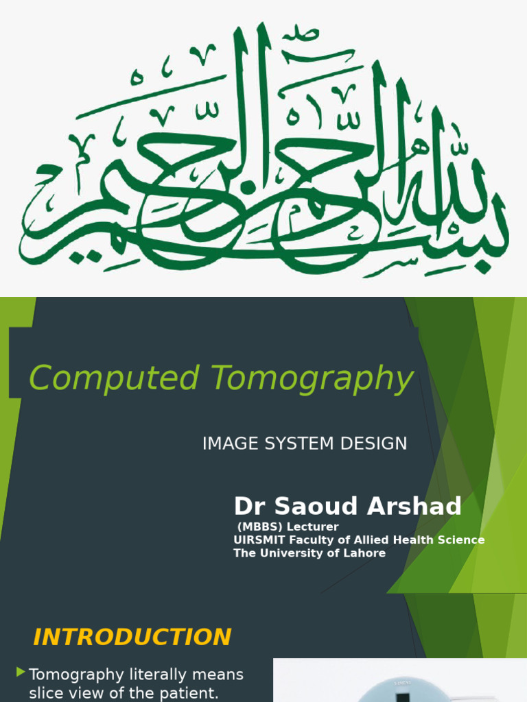 Overview of Computed Tomography Systems | PDF | Ct Scan | X Ray