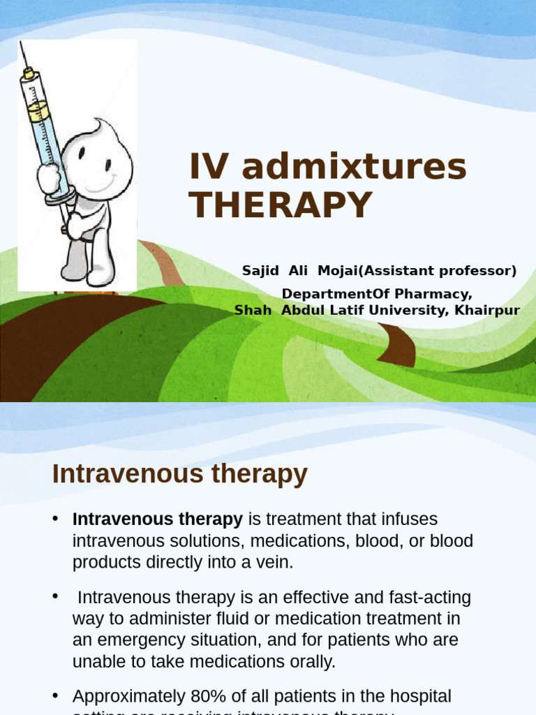 Intravenous Therapy: Guidelines & Complications | PDF | Intravenous ...