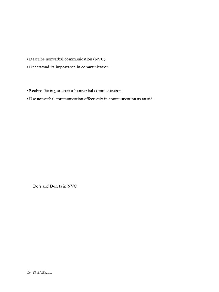 Understanding Non-Verbal Communication | PDF | Nonverbal Communication ...
