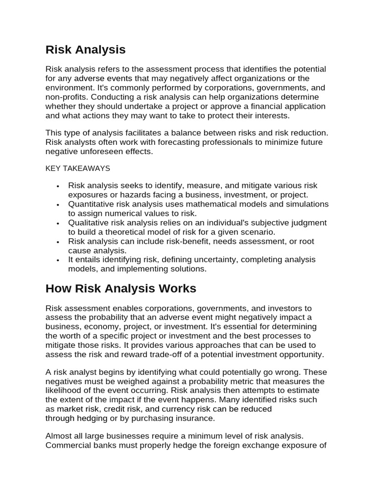 Understanding Risk Analysis Methods | PDF | Risk | Risk Management